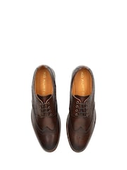 KG Kurt Geiger Brown Connor Brogue Shoes - Imagen 3 de 5
