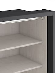 Wiemann Graphite Peyton Glass and Mirror Sliding 2.6m Sliding Semi Fitted Wardrobe - Image 6 of 6