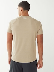 Under Armour Beige Grey Tech Textured T-Shirt - Image 3 of 7