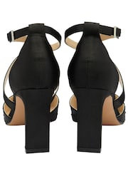 Lotus Black Diamante Pointed-Toe Court Shoes - Image 3 of 4