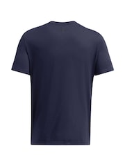 Under Armour Blue Branded Stack T-Shirt - Image 2 of 2