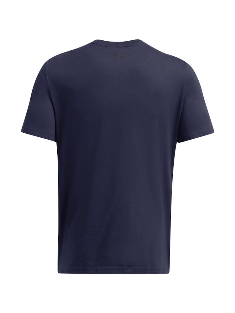 Under Armour Blue Branded Stack T-Shirt - Image 2 of 2