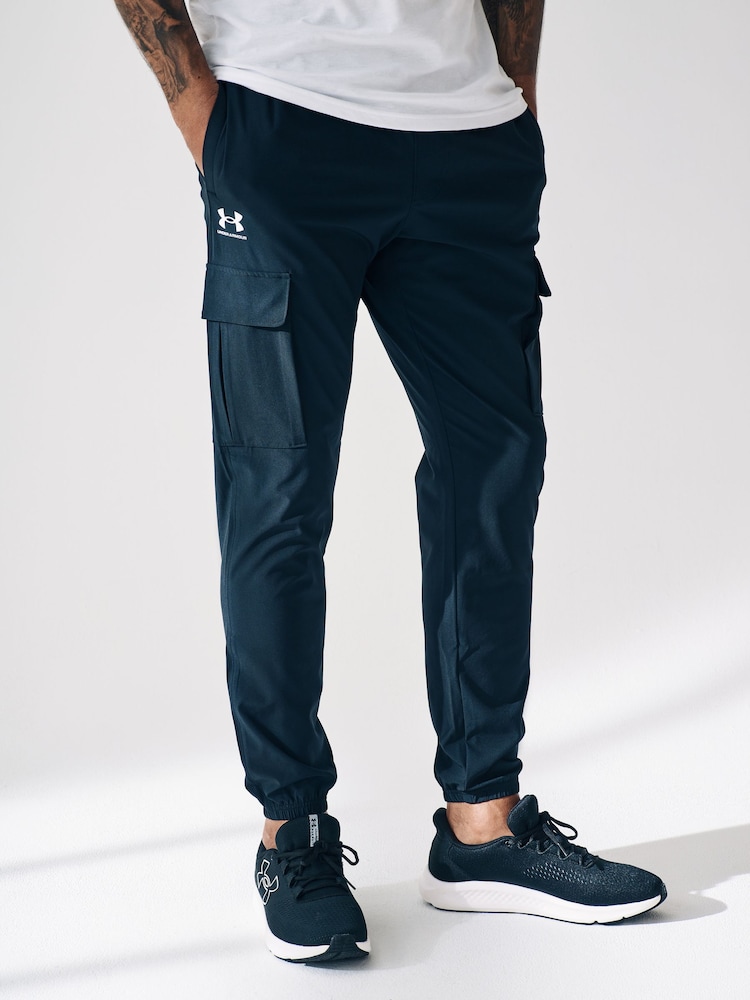 Under Armour Black Vibe Woven Cargo Joggers - Image 1 of 5
