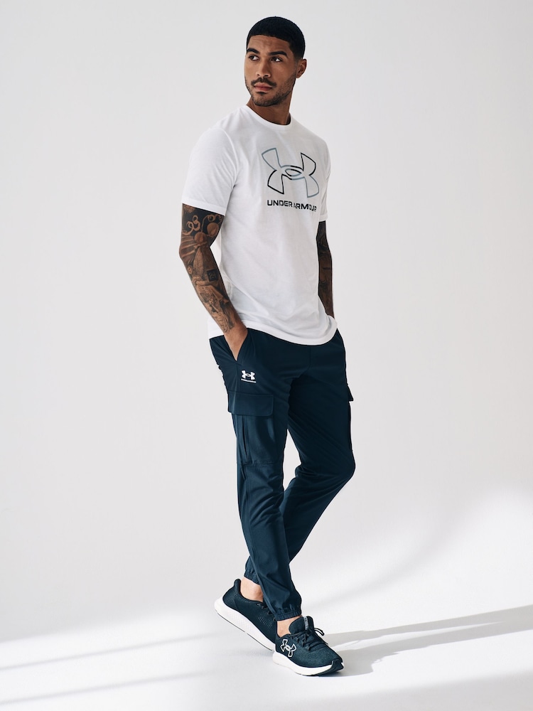 Under Armour Black Vibe Woven Cargo Joggers - Image 2 of 5