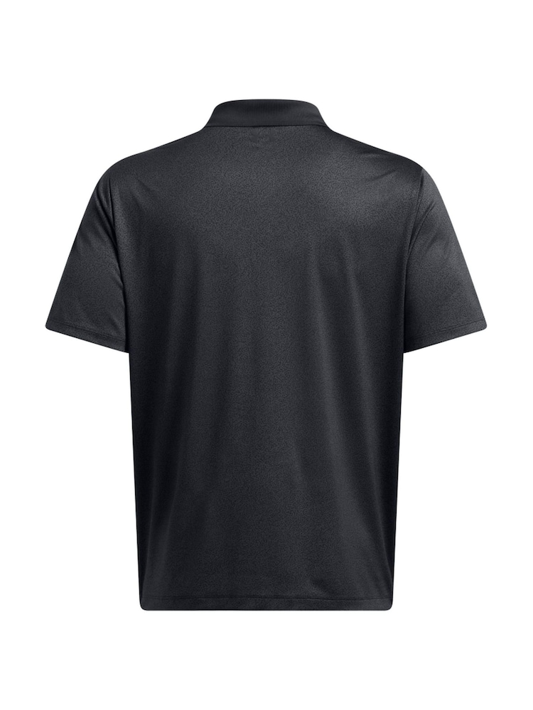 Under Armour Black Golf Perf 3.0 Printed Polo Shirt - Image 4 of 4