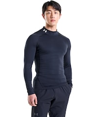 Under Armour Black HG Comp Mock T-Shirt - Image 6 of 14