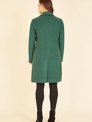 Yumi Green Military Button Through Coat - Image 2 of 5
