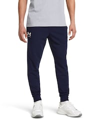 Under Armour Blue UA Rival Terry Joggers - Image 1 of 6