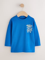 Cobalt Blue Galactic Crew - Camiseta de manga larga con estampado en la espalda (3meses-10años) - Imagen 1 de 4