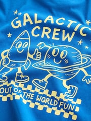 Cobalt Blue Galactic Crew - Camiseta de manga larga con estampado en la espalda (3meses-10años) - Imagen 4 de 4