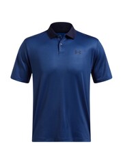 Under Armour Blue Golf Perf 3.0 Printed Polo Shirt - Image 3 of 4