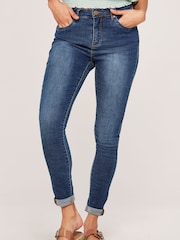 Apricot Blue Sienna Mid Rise Skinny Jeans - Image 1 of 4