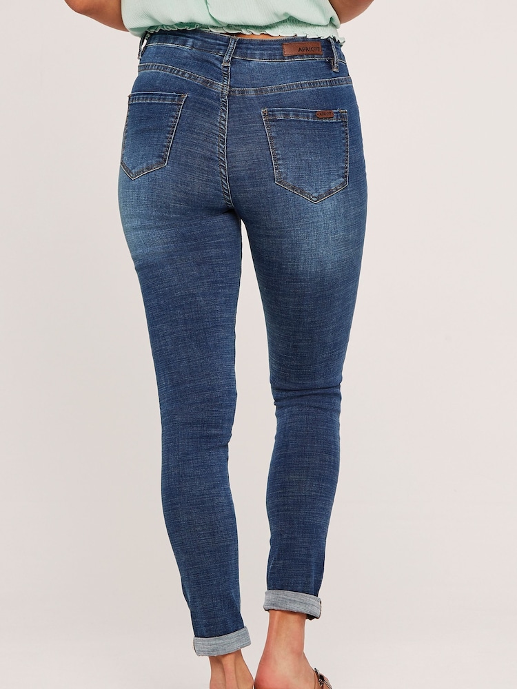 Apricot Blue Sienna Mid Rise Skinny Jeans - Image 2 of 4