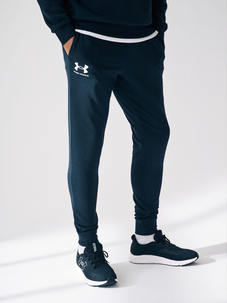 Under Armour Black UA Rival Terry Joggers - Image 1 of 6