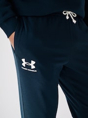 Under Armour Black UA Rival Terry Joggers - Image 4 of 6