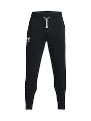 Under Armour Black UA Rival Terry Joggers - Image 5 of 6