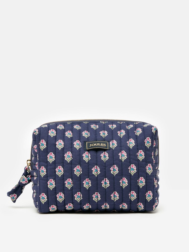 Joules Lillia Navy/Pink Floral Wash Bag - Image 1 of 4