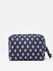 Joules Lillia Navy/Pink Floral Wash Bag - Image 2 of 4