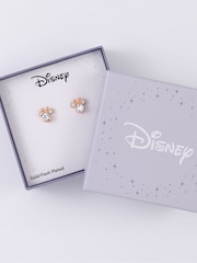 Disney Minnie Mouse Rose gold Silver Plated brass Crystal Earring Studs - Image 4 of 4