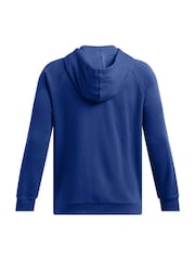Under Armour Blue UA Rival Fleece FZ Hoodie - Image 6 of 6