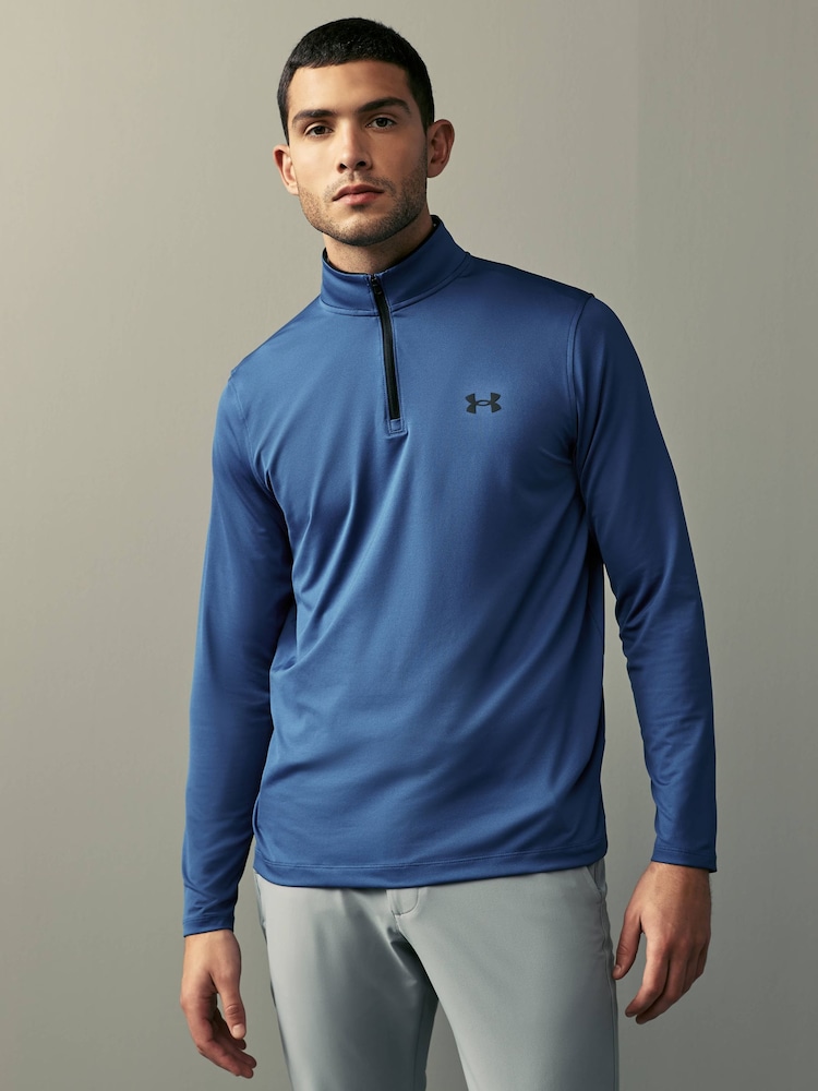 Under Armour Blue Golf MatchPlay Quarter Zip Sweatshirt - Image 1 of 7