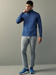 Under Armour Blue Golf MatchPlay Quarter Zip Sweatshirt - Image 3 of 7