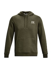 Under Armour Green Essential Fleece Hoodie - Image 5 of 6