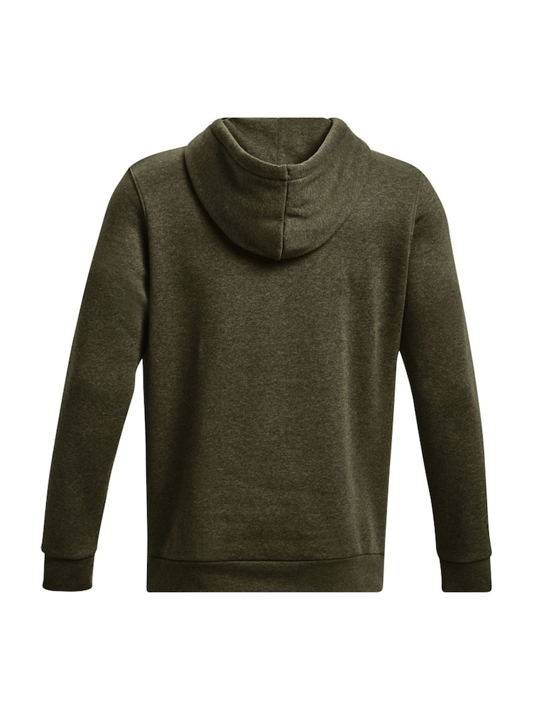 Under Armour Green Essential Fleece Hoodie - Image 6 of 6
