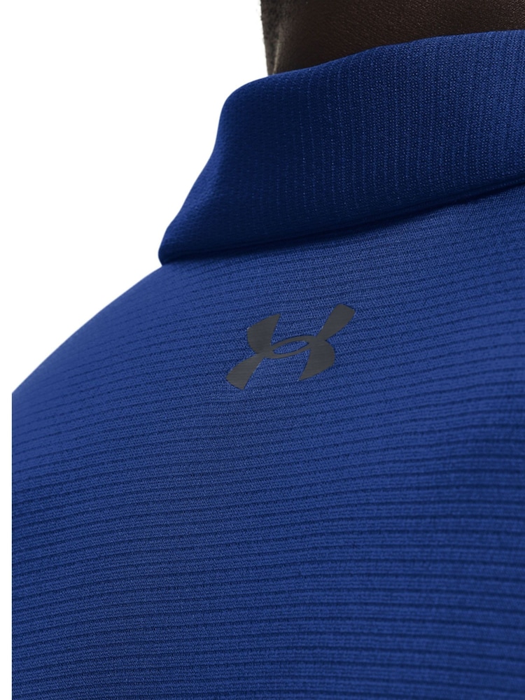 Under Armour Blue Golf Tech Polo Shirt - Image 6 of 6 Under Armour Blue Golf Tech Polo Shirt - Image 6 of 6