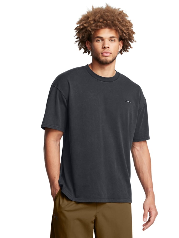 Under Armour Black Logo Wash T-Shirt - Image 1 of 4