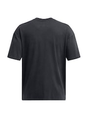 Under Armour Black Logo Wash T-Shirt - Image 4 of 4