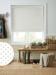 Laura Ashley Gold Wood Violet Made to Measure 100% Cotton Roman Blinds - Image 1 of 6