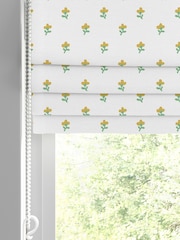 Laura Ashley Gold Wood Violet Made to Measure 100% Cotton Roman Blinds - Image 2 of 6