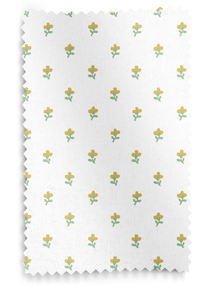 Laura Ashley Gold Wood Violet Made to Measure 100% Cotton Roman Blinds - Image 6 of 6
