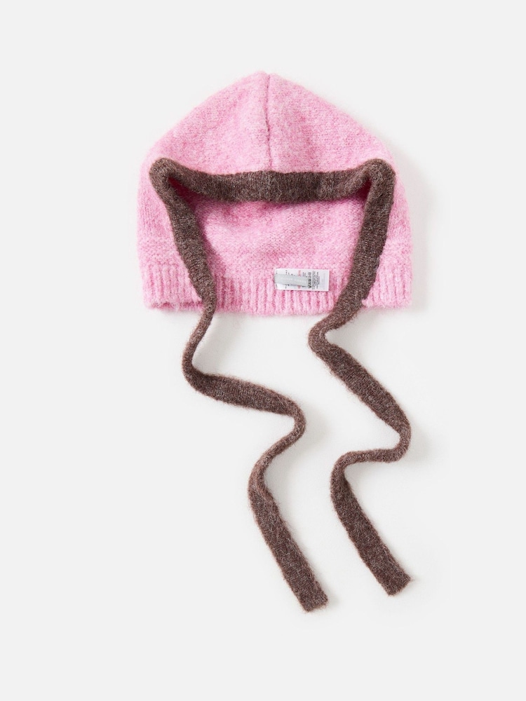 Oliver Bonas Fluffy Knitted Hood Hat - Bild 2 von 4 Oliver Bonas Fluffy Knitted Hood Hat - Bild 2 von 4