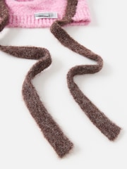 Oliver Bonas Fluffy Knitted Hood Hat - Bild 4 von 4