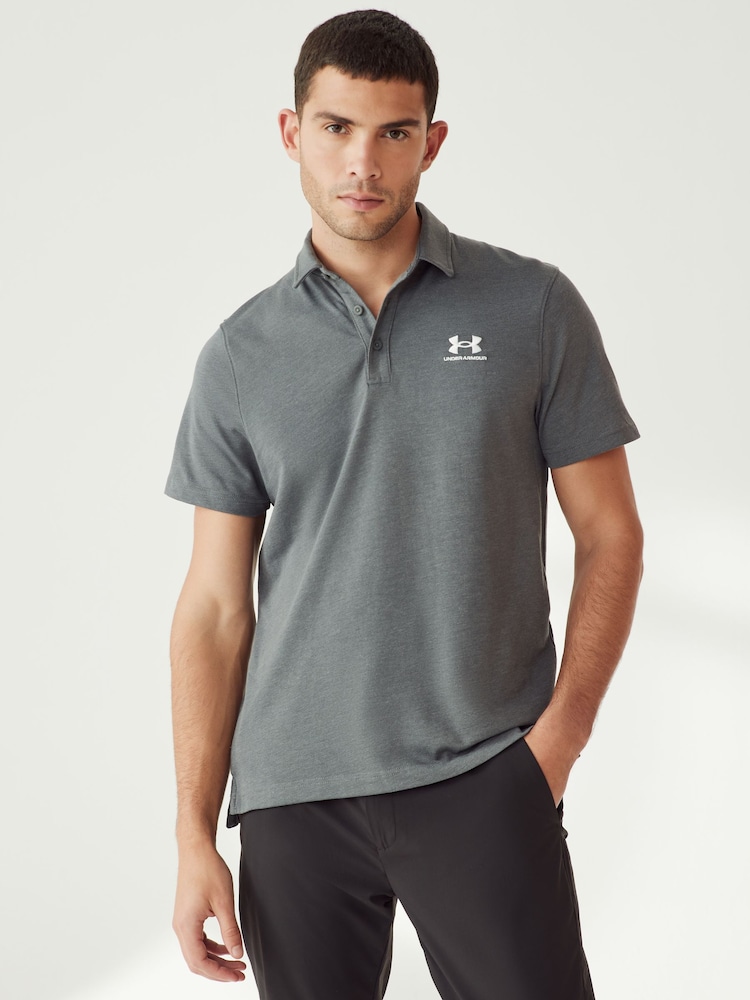 Under Armour Grey Icon Polo Shirt - Image 1 of 7