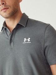 Under Armour Grey Icon Polo Shirt - Image 5 of 7