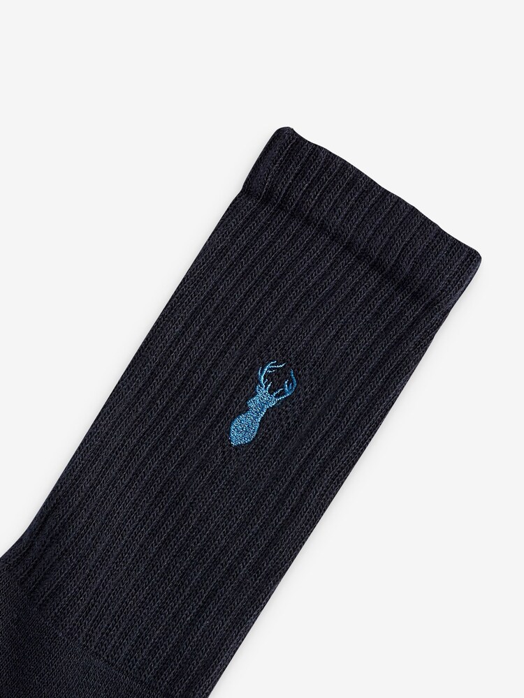 Blue 10 Pack Heavyweight Socks - Image 11 of 11