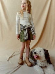 Khaki Green Cargo Utility Shorts (3-16yrs) - Image 3 of 9