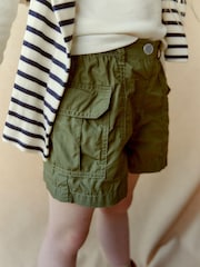 Khaki Green Cargo Utility Shorts (3-16yrs) - Image 6 of 9