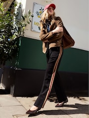 Baukjen Red Marjorie Side Stripe Trousers - Image 1 of 5