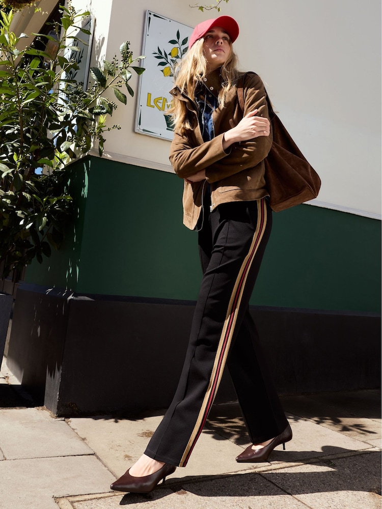 Baukjen Red Marjorie Side Stripe Trousers - Image 1 of 5 Baukjen Red Marjorie Side Stripe Trousers - Image 1 of 5
