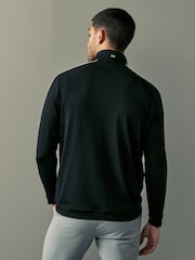 Under Armour Black Golf Storm Midlayer HZ Sweat Top - Image 3 of 9