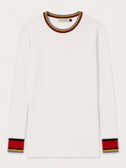 Baukjen Cream Aven Merino Wool Ribbed Top - Image 4 of 4