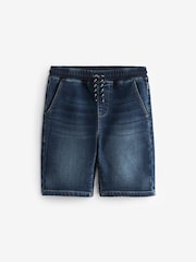 Dark Blue Jersey Denim Shorts (3-16yrs) - Image 1 of 3