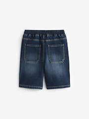 Dark Blue Jersey Denim Shorts (3-16yrs) - Image 2 of 3