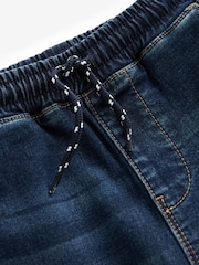 Dark Blue Jersey Denim Shorts (3-16yrs) - Image 3 of 3