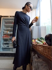 Baukjen Black Ana Twist Front Dress - Image 1 of 5