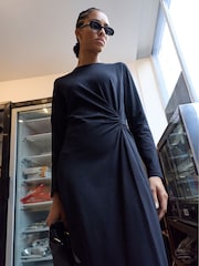Baukjen Black Ana Twist Front Dress - Image 3 of 5